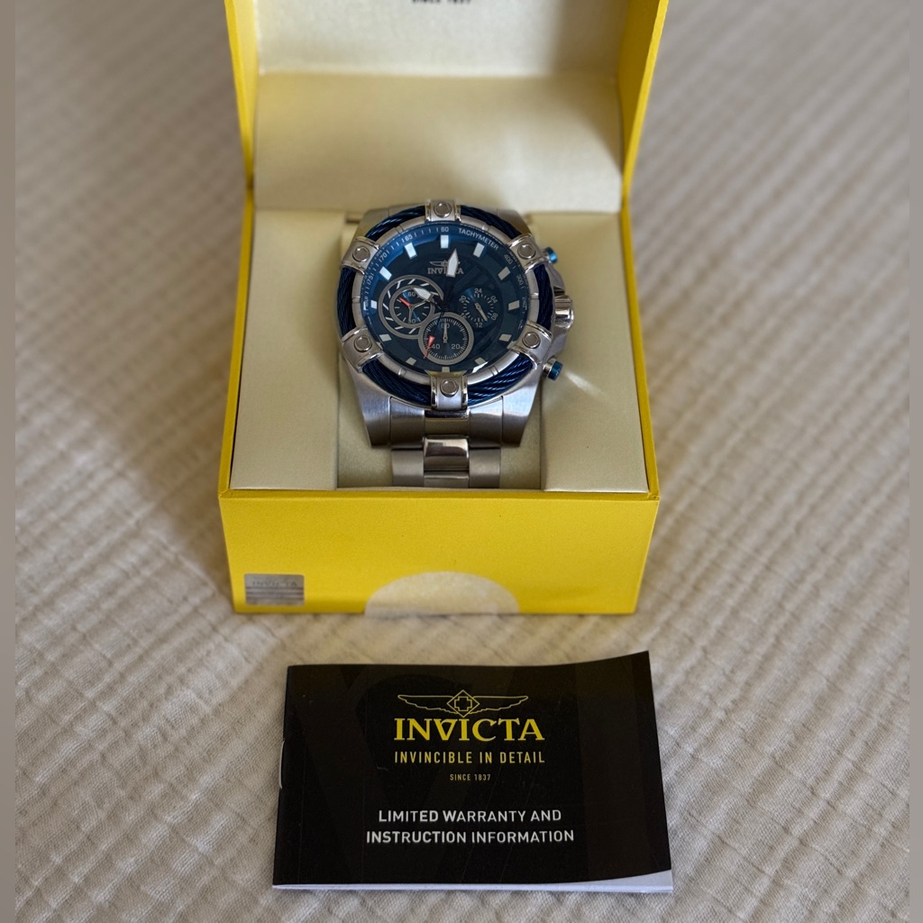 Invicta Bolt Mens Quartz 52mm Stainless Steel Wristwatch